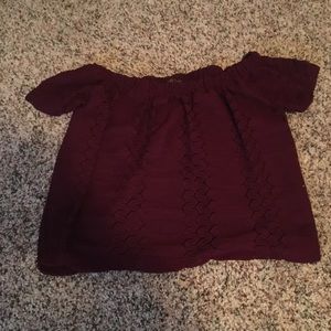 Off the shoulder blouse!